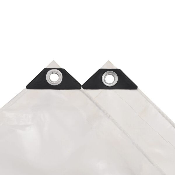 vidaXL Presenning 650 g/m² 2x3 m vit