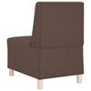 vidaXL Modulsofa utan armst&ouml;d 2 pcs Brun 55 x 74 x 82 cm Konstl&auml;der