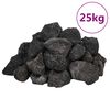 vidaXL Lavagrus 25 kg svart 3-5 cm