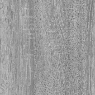 vidaXL Bokhylla 5 hyllor grå sonoma 60x24x175 cm konstruerat trä