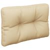 vidaXL Palldyna beige 50x40x12 cm tyg