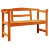 vidaXL Utomhusb&auml;nk 2 -Seater 119 x 44 x 76 cm Massiv furu Brun