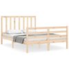 vidaXL S&auml;ngram utan madrass 140x190 cm massiv furu
