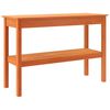 vidaXL Konsolbord Vaxbrun 110 x 40 x 75 cm Massivt furu
