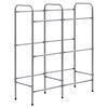 vidaXL F&ouml;rvaringshylla f&ouml;r 6 backar silver 96x33x116 cm st&aring;l