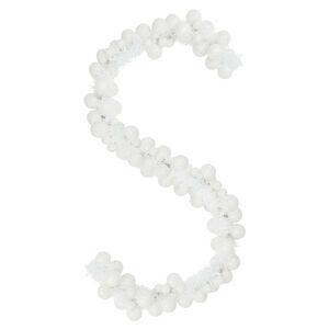 vidaXL Julkulagirland LED-lampor Vit 186 cm Polystyren