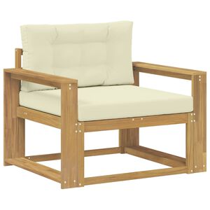vidaXL Utomhus Mellansoffa Polyester Vit