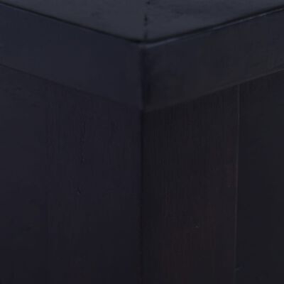 vidaXL Soffbord ljus svart 100x50x30 cm massiv mahogny