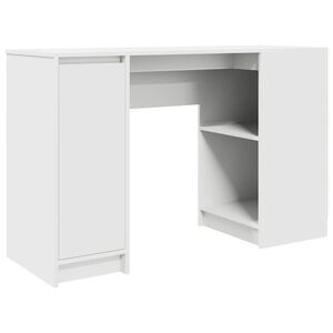 vidaXL Skrivbord vit 120x42x76 cm konstruerat tr&auml;