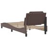 vidaXL Bed Frame with LED without Mattress "Zadar" Brown 80x200 cm