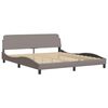 vidaXL Bed Frame "Dover" Taupe 180x200 cm Fabric