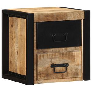 vidaXL S&auml;ngbord 40x35x40 cm massivt grovt tr&auml; mango