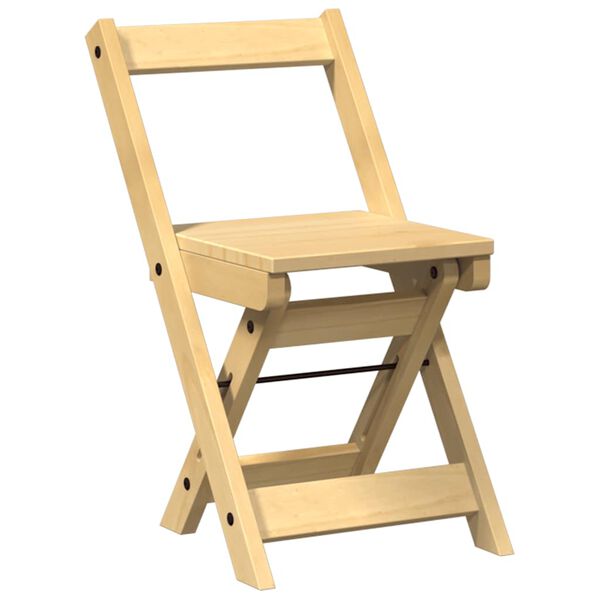 vidaXL Matstolar hopfällbara 4 st Corona vaxbrun massiv furu