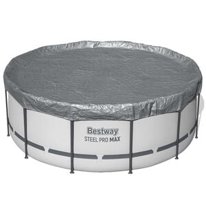 Bestway Poolt&auml;cke 1 &Oslash;4,88 m Rund Polyester Gr&aring; for