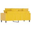 vidaXL 2-sitssoffa gul 140 cm sammet
