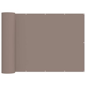 vidaXL Balkongsk&auml;rm 1,8 x 25 m Tyg med PU-bel&auml;ggning Taupe