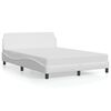 vidaXL Bed Frame "Dover" White 120x200 cm Faux Leather