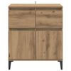 vidaXL Sideboard Artisan Ek 60 x 35 x 70 cm Konstruerat tr&auml; och j&auml;rn