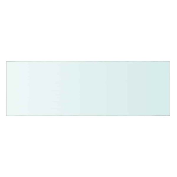 vidaXL Hyllplan 2 st glas genomskinlig 60x20 cm
