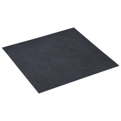 vidaXL Självhäftande golvplankor 5,11 m² PVC svart marmor
