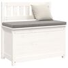 vidaXL Bänk vit 80x41x77 cm massiv furu