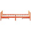 vidaXL S&auml;ngram utan madrass vaxbrun 140x200 cm massiv furu