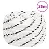 vidaXL Rep vit 20 mm 25 m polyester