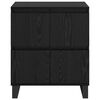 vidaXL Sideboard 2 pcs Svart Ek 60 x 35 x 70 cm