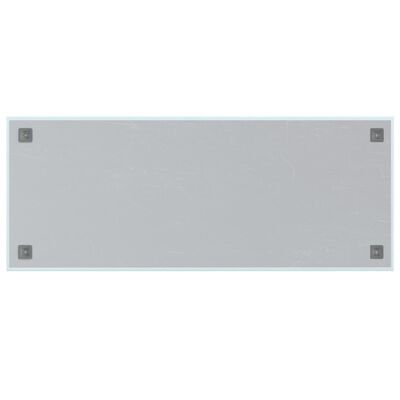 vidaXL Väggmonterad magnettavla vit 100x40 cm härdat glas