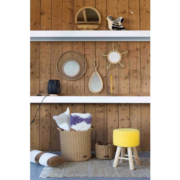 KidsDepot Pall Iggy 29 cm bomull och tr&auml; gul