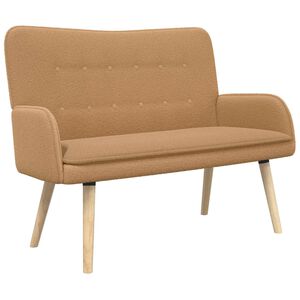 vidaXL 2-sits soffa Beige 115 x 61 x 87 cm Boucl&eacute;