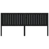 vidaXL S&auml;nggavel svart 205,5x4x100 cm massiv furu
