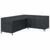 vidaXL M&ouml;bel&ouml;verdrag 250 x 180 x 80 cm 420D Oxford Tyg L-form Svart