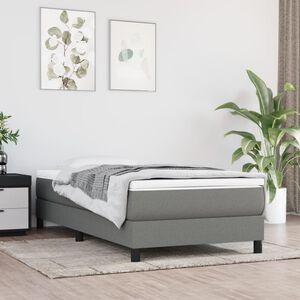 vidaXL Pocketres&aring;rmadrass medium m&ouml;rkgr&aring; 80x200x20 cm tyg