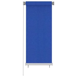 vidaXL Rullgardin utomhus 65 (B) x 140 (H) cm bl&aring; HDPE