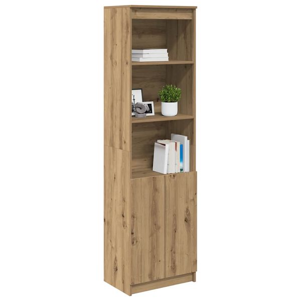 vidaXL Highboard hantverksm&auml;ssig ek 50x35x180 cm konstruerat tr&auml;