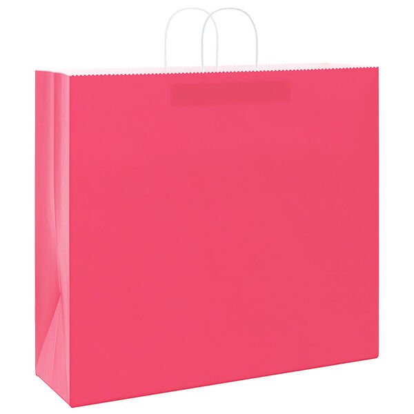 vidaXL Pappersp&aring;sar 50 st med handtag rosa 54x15x49 cm