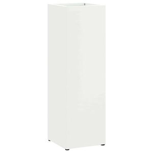 vidaXL F&ouml;rvaringskrok & St&auml;ll Vit 15,5 x 15,5 x 49 cm Metall