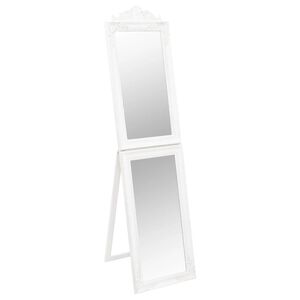 vidaXL Frist&aring;ende spegel vit 40x160 cm