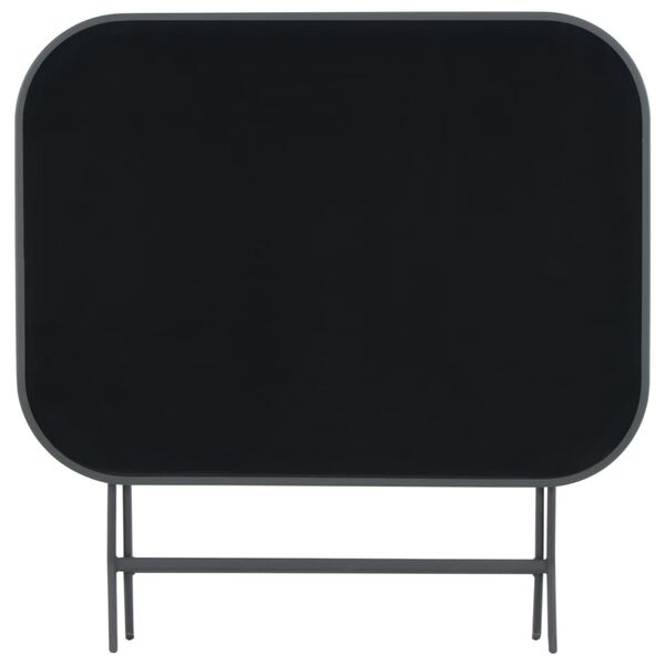 vidaXL Hopf&auml;llbart tr&auml;dg&aring;rdsbord 100x75x72 cm glas och st&aring;l