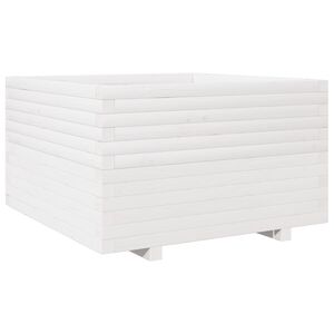 vidaXL Odlingsl&aring;da vit 80x80x49,5 cm massiv furu