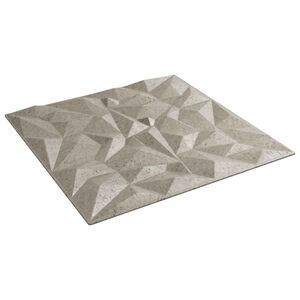 vidaXL V&auml;ggpaneler 12 st 50 x 50 cm Amethyst Betong XPS Skum