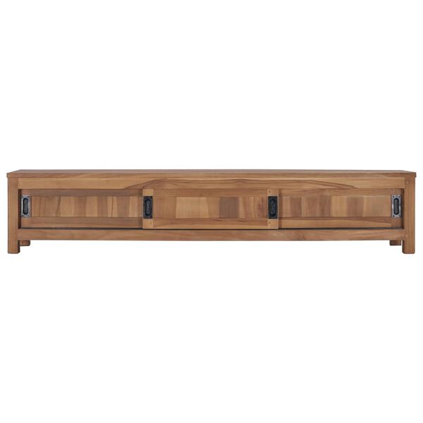 vidaXL TV-bänk 150x30x30 cm massiv teak