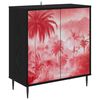 vidaXL Sideboard AACHEN Svart ek 69 x 33 x 76 cm Konstruerat tr&auml;