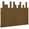 vidaXL V&auml;ggmonterad huvudgavel honungsbrun 108x3x80 cm massiv furu