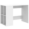 vidaXL Skrivbord vit 102x50x75 cm konstruerat tr&auml;