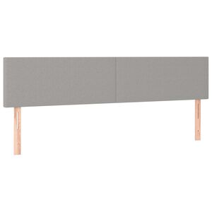 vidaXL S&auml;nggavlar ljusgr&aring; 180x5x78/88 cm tyg