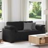 vidaXL Loveseat soffa svart 180x77x82 cm sammet