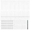 vidaXL St&auml;ngsel med stolpe Silver 1,4 x 50 m St&aring;l