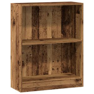 vidaXL Bokhylla &aring;ldrat tr&auml; 60x24x76 cm konstruerat tr&auml;